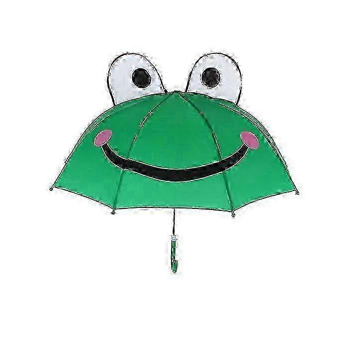 Waterproof Kids Frog Umbrella Nylon Safe