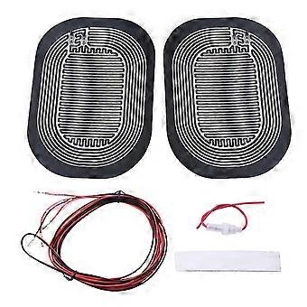 DC 12V Voiture Côté Aile Rétroviseur Chauffant Coussin Universel Rétroviseur Brume Désembuage Rapide Chaud Miroirs Désembueur
