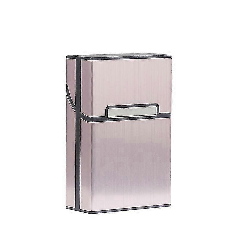 Thick Brushed Aluminum Cigarette Box