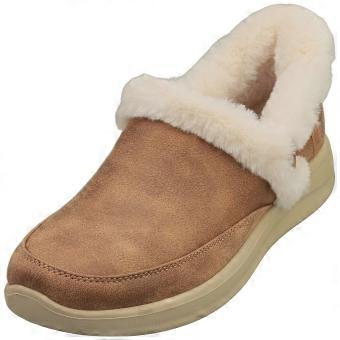 Skechers Slip-ins Cozy Escape Vegan Womens Slip On Shoes in Chestnut