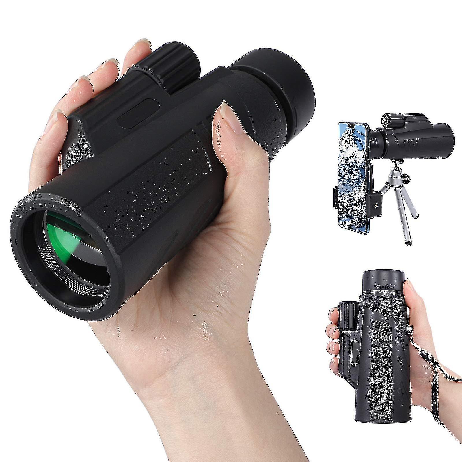 10 X 42 Monocular Telescope For Adults, High Power Pocket Monocular, H