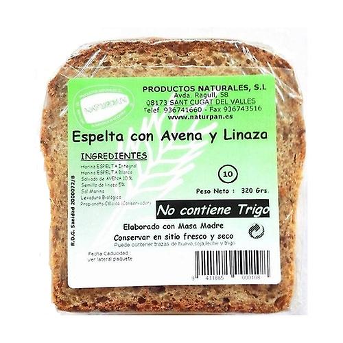Gluten-free spelled oatmeal and linseed bread Nº10 320 g (Oats)
