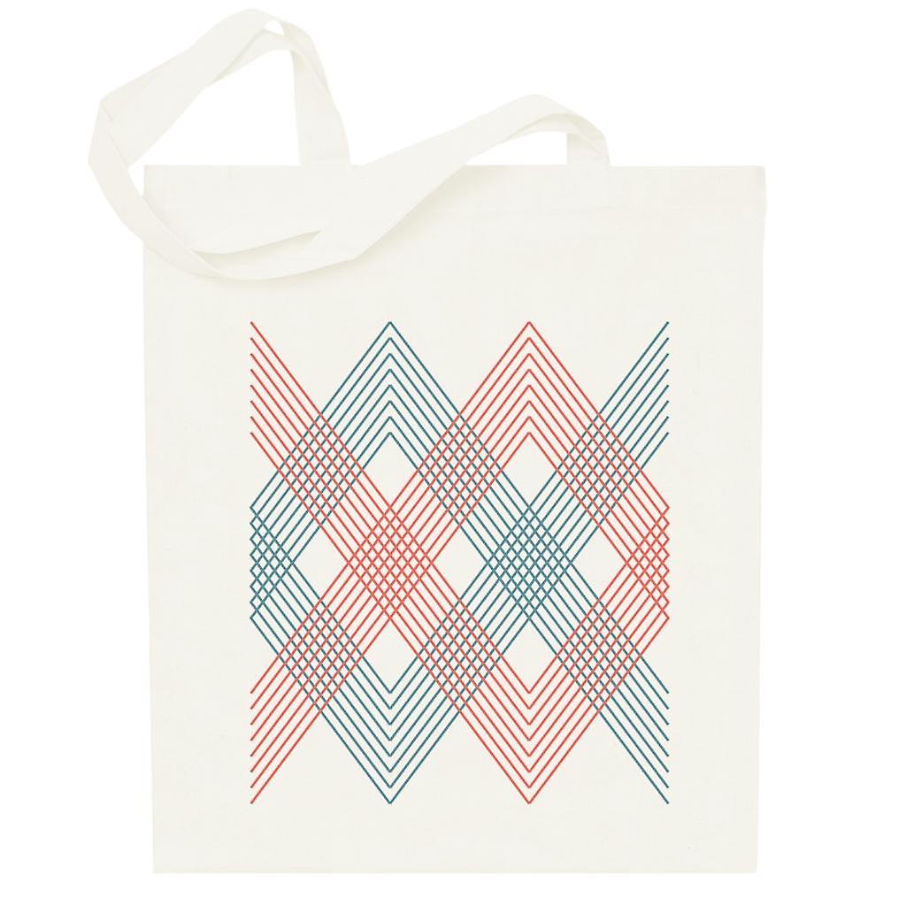 Geometric Shape Diamond Pattern Totebag