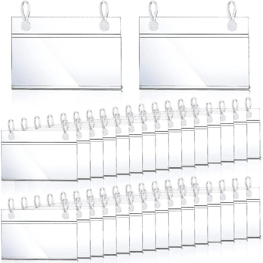 Plast Label Holdere Prislapp Ticket Hanger Clips (30) U
