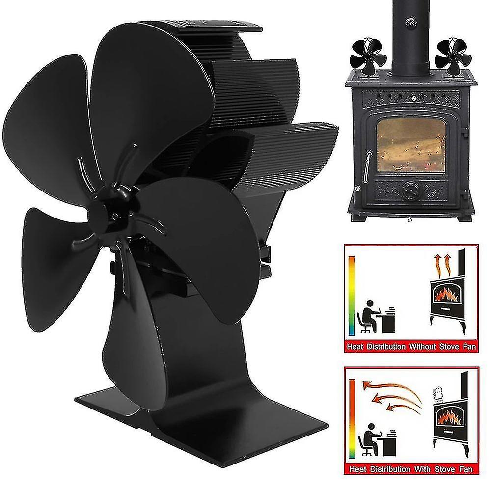 Xmasneed Wood Stove Fan Heat Powered Fireplace Fan Thermoelectric Fan | Seychelles