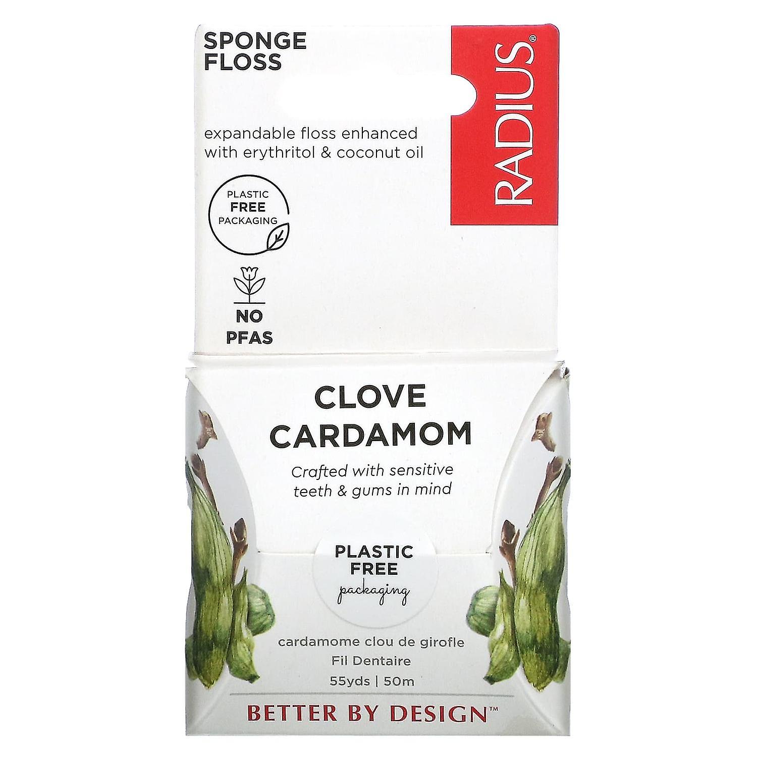 RADIUS, Sponge Floss, Clove Cardamom, 55 yds (50 m)