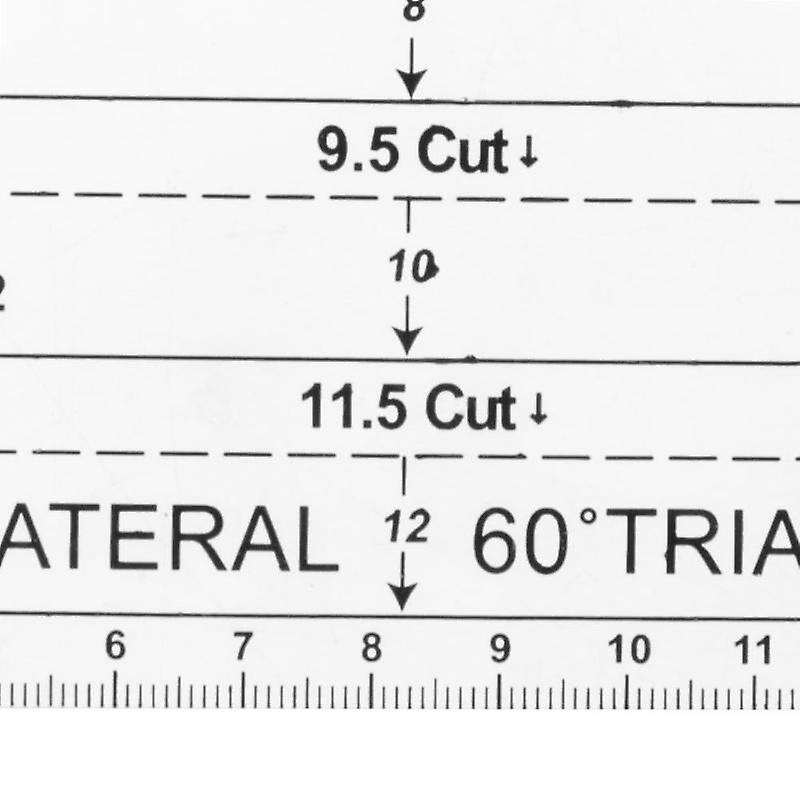 4Pcs/Set Patchwork Quilting Template Ruler Kit Stencil Diamond Grade Ruler