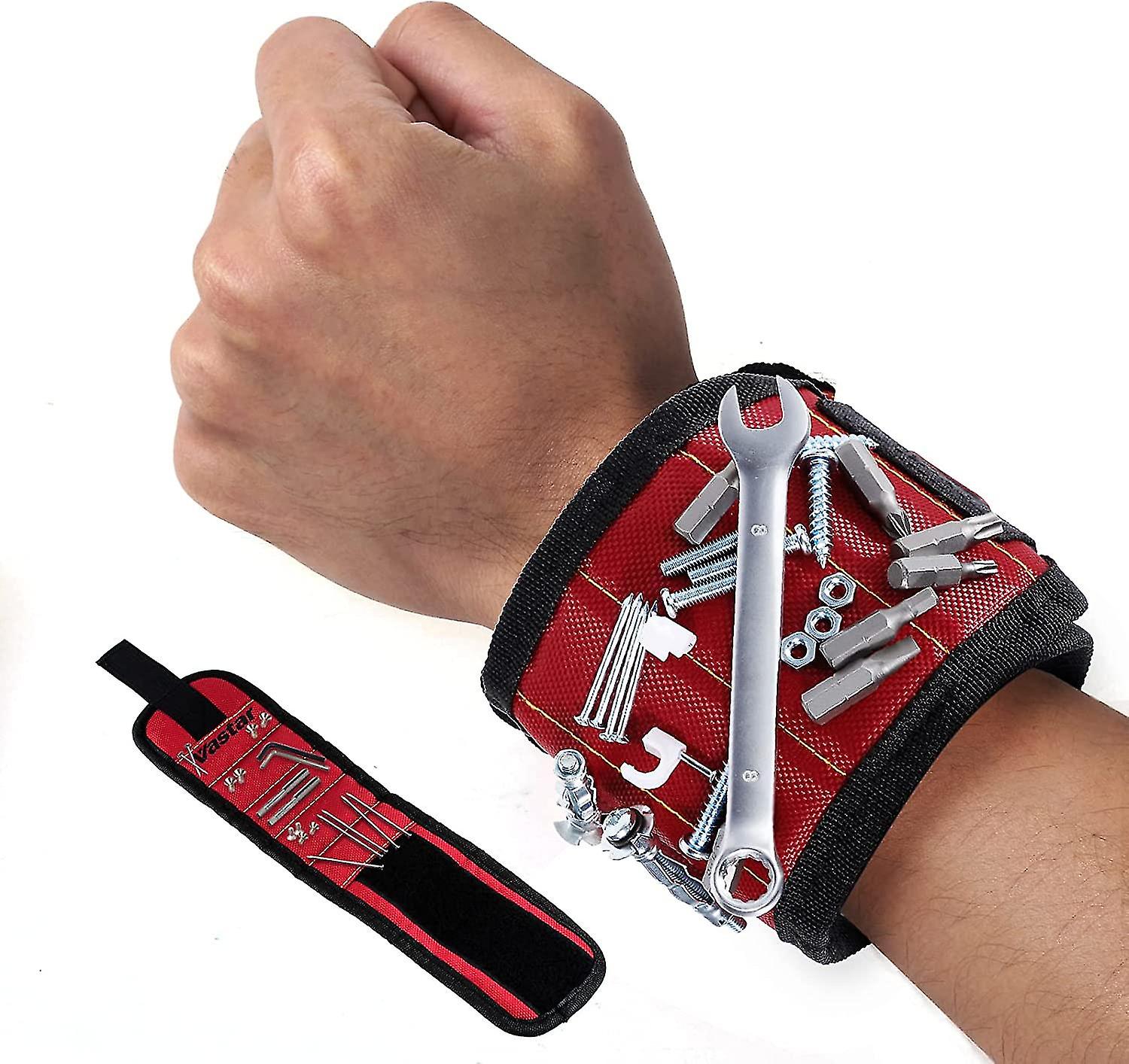 Magnetic Wristband, Tool Belt With 15 Magnets For Holding Screws - Main Image