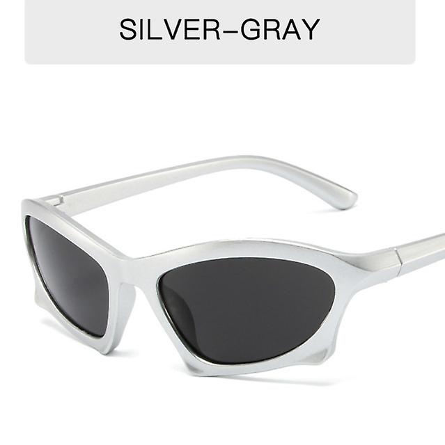 تصميم جديد للمرأة المد والجزر شخصية مبهرة الهيب هوب النظارات الشمسية غير النظامية ركوب النظارات الشمسية الرجال في الهواء الطلق واقية من الشمس مرآة رياضية