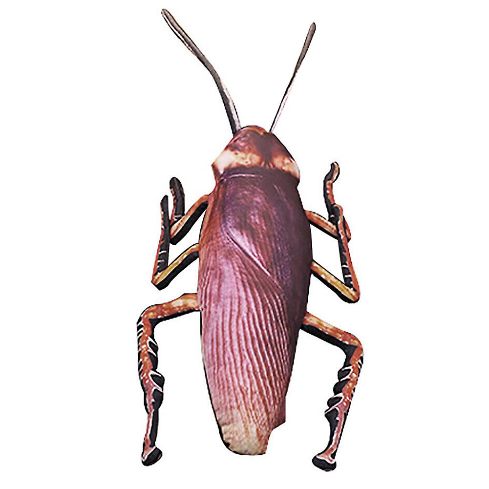 Vivid 3D Simulation Cockroach Plush Cushion Prank Props Insect Nap Toy