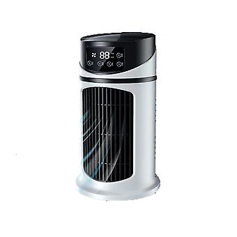 Household Dormitory Office Desktop Humidifying Electric Fan Usb Multi Functional Portable Air Conditioning Fan(white)
