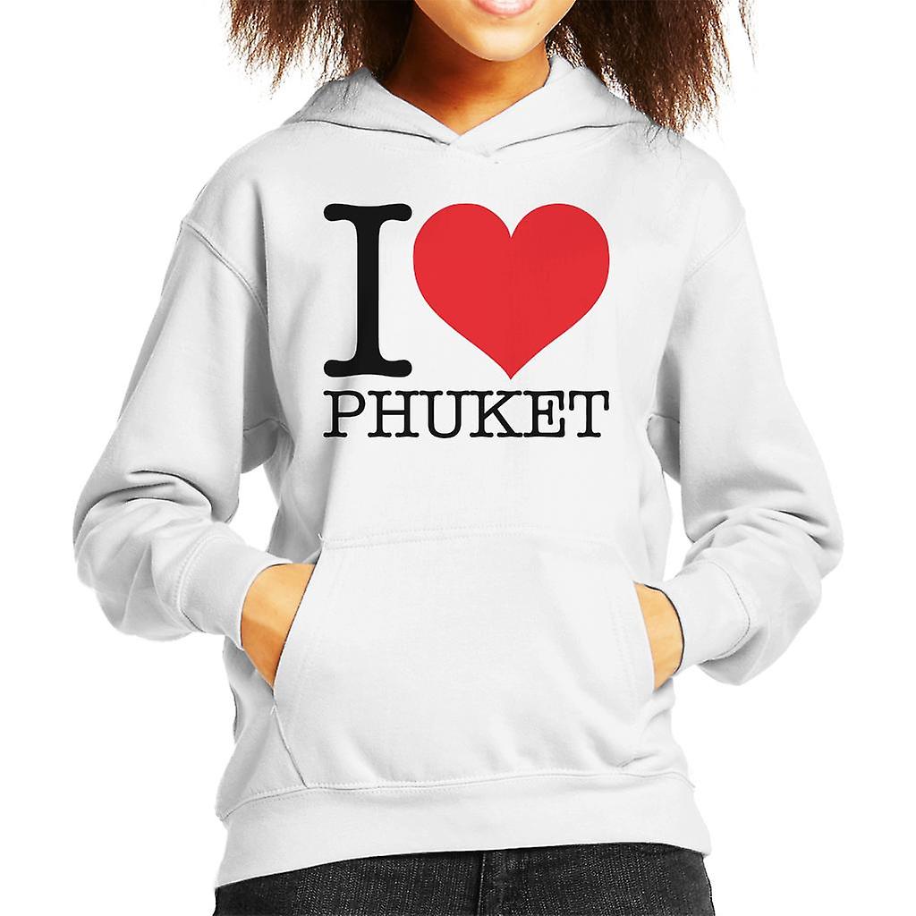 Jeg elsker Phuket barneklubb Hettegenser