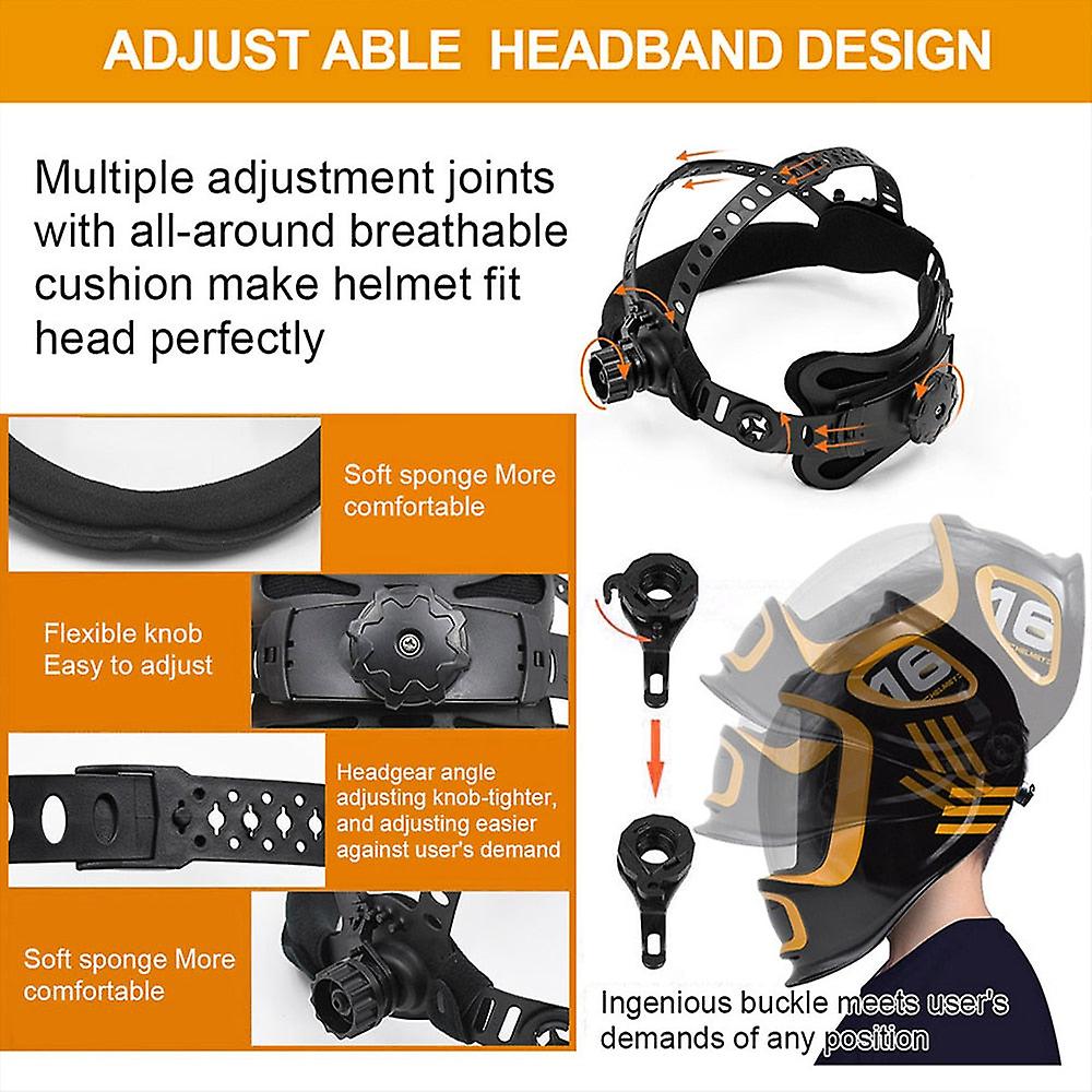 Casque De Soudage Auto-Obscurcissant - Léger Et Confortable Pour Atelier - Protection UV/IR
