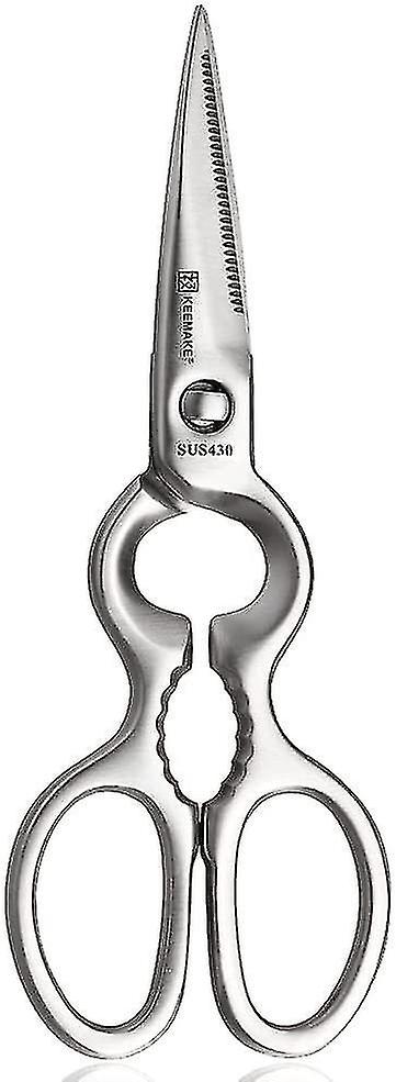 8 Inch/ 20cm Professional Kitchen Scissors Heavy Duty Dishwasher Safe Scissors Best Forged Stainless