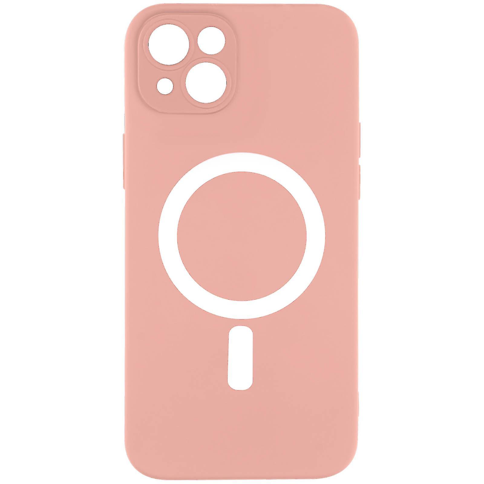 Coque MagSafe pour iPhone 14 Plus Soft Touch Matte Raised Edges Rose