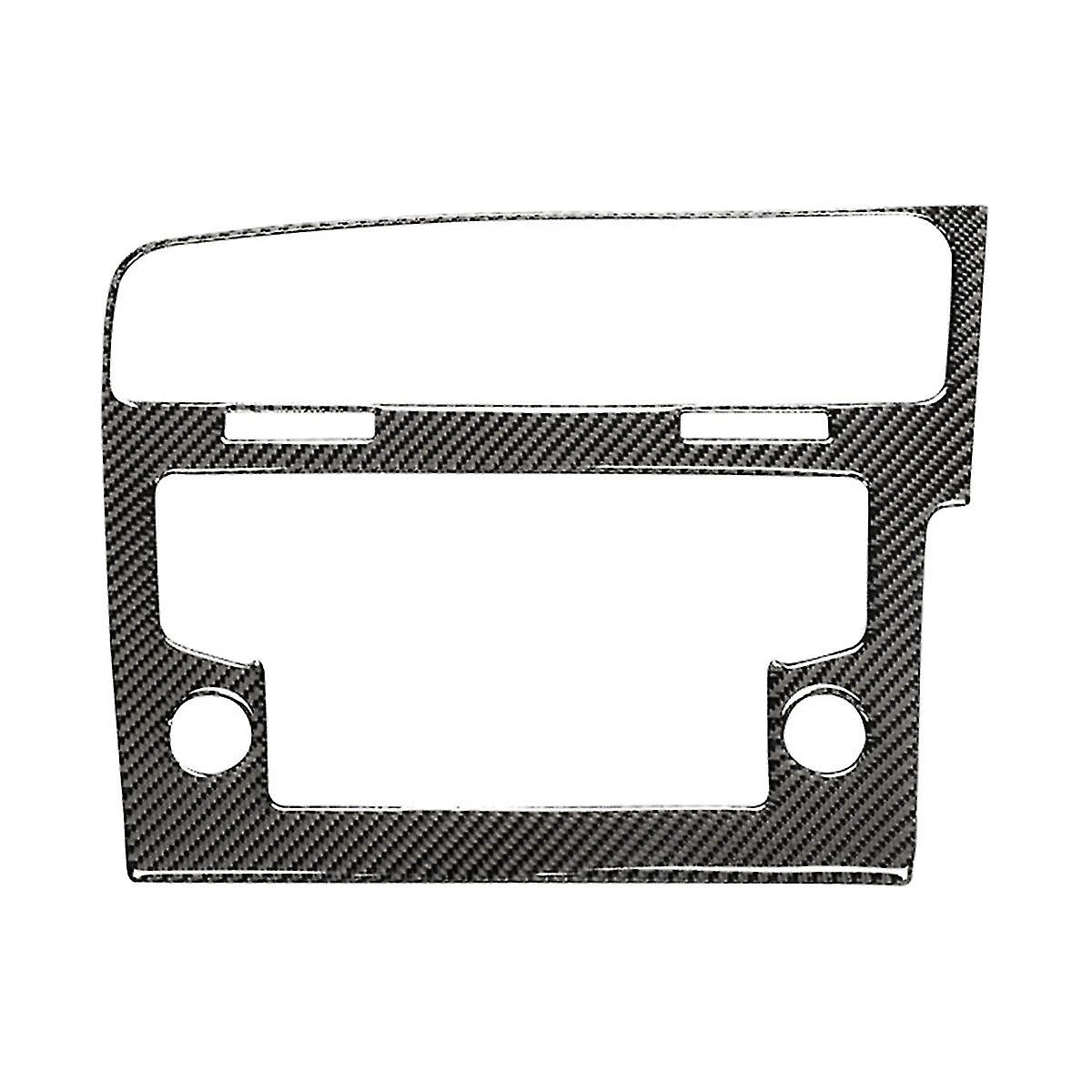 8 Inch Carbon Fiber Frame Upgraded Version Radio Panel Decorative Frame For 7 Mk7 Golf 7.5 Mk7.5 Rhd