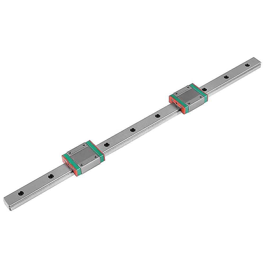 1Pc 400mm/15.7in acciaio ad alta precisione guida di scorrimento lineare in miniatura con 2 blocchi