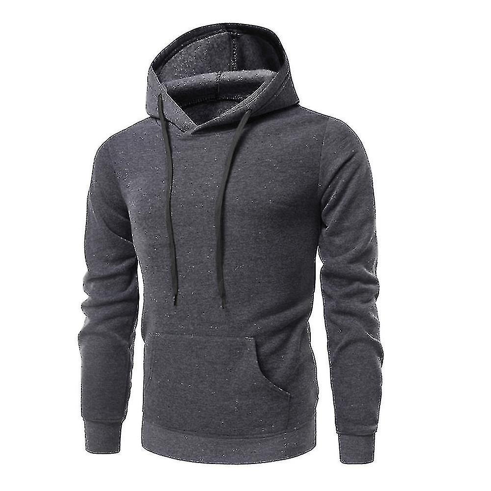 menns vanlig slank passform hette langermet genser uformelle pullover topper