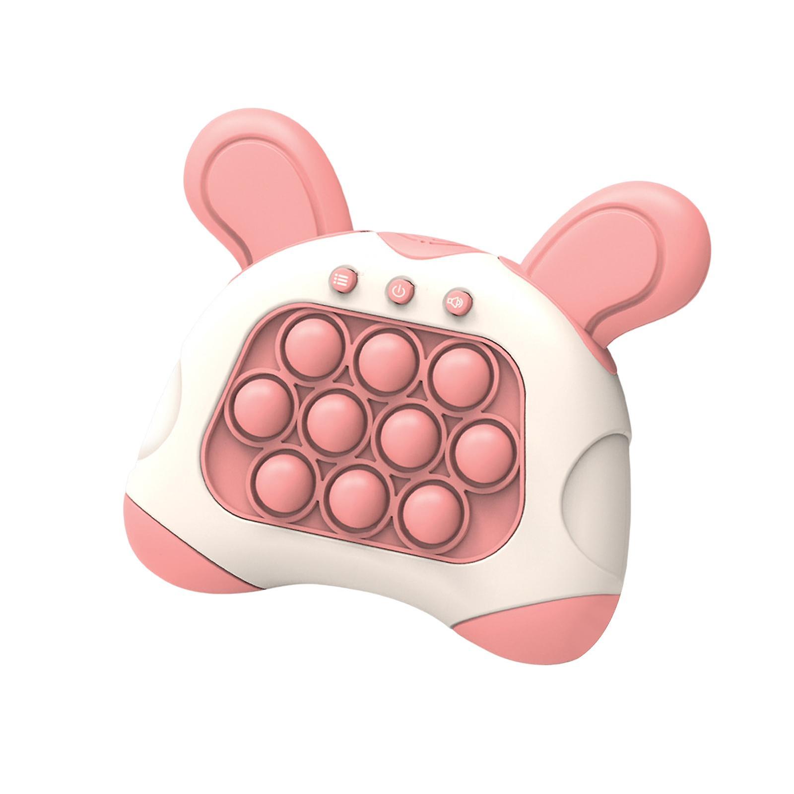 Push Bubble Portable Fun Breakthrough Game Console for Teens Children Adults Pink