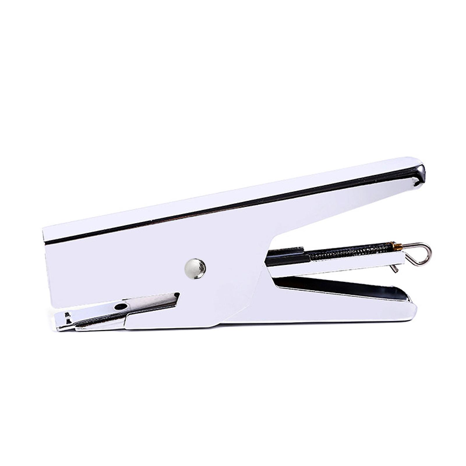 Plier Stapler Hand Held 15 Sheets Capacity Portable for Warehouse Office Silver