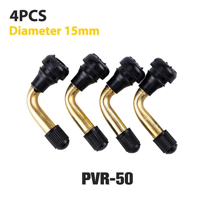 4pcs/set שסתום זווית גומי 90 מעלות לצמיגים ללא צינור פטמה לפטמת גלגל דיסק ללא צינור (pvr40/pvr50/pvr60/pvr70)