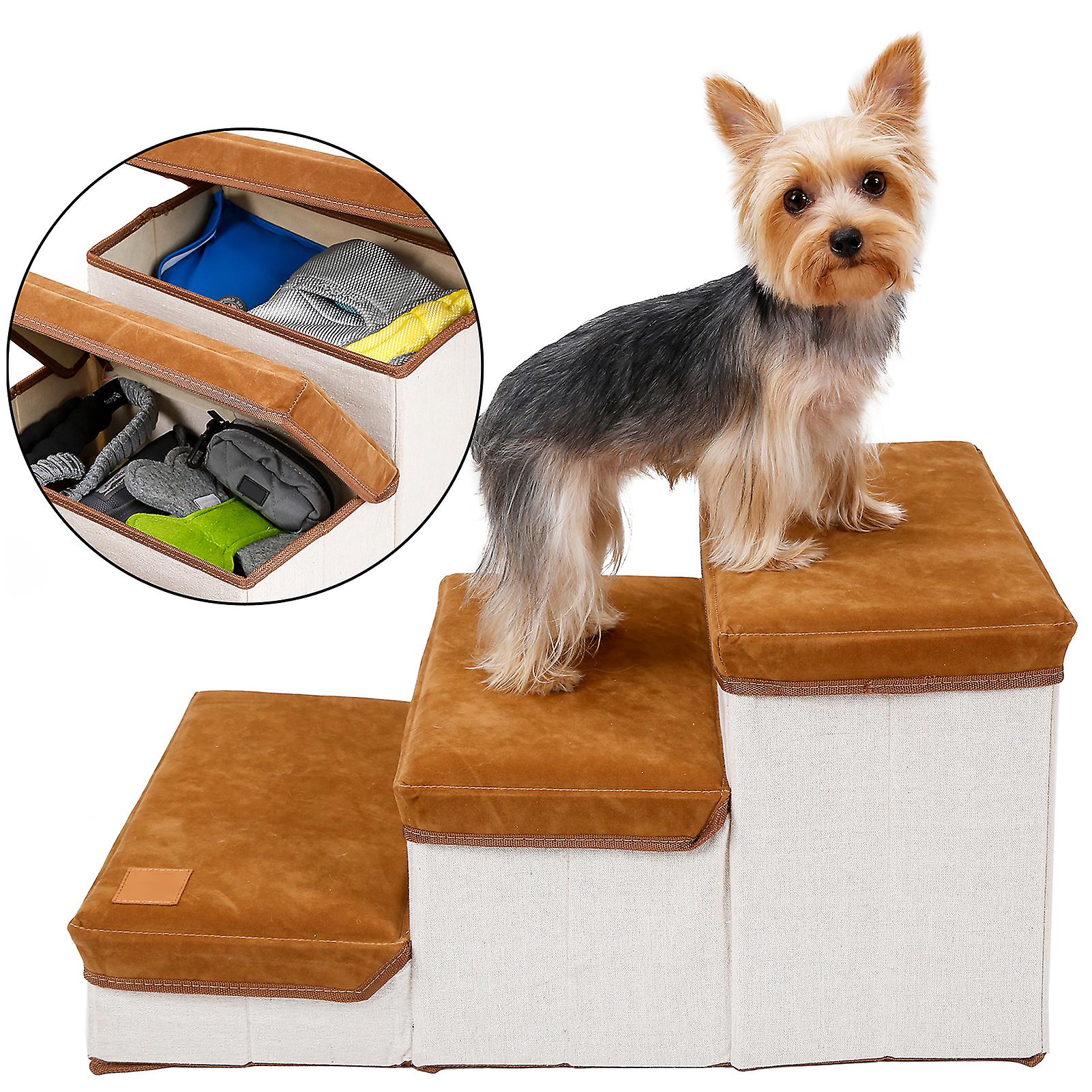 Pet Steps Dog Steps Foldable Dog Stair 3 Tier Dog Steps