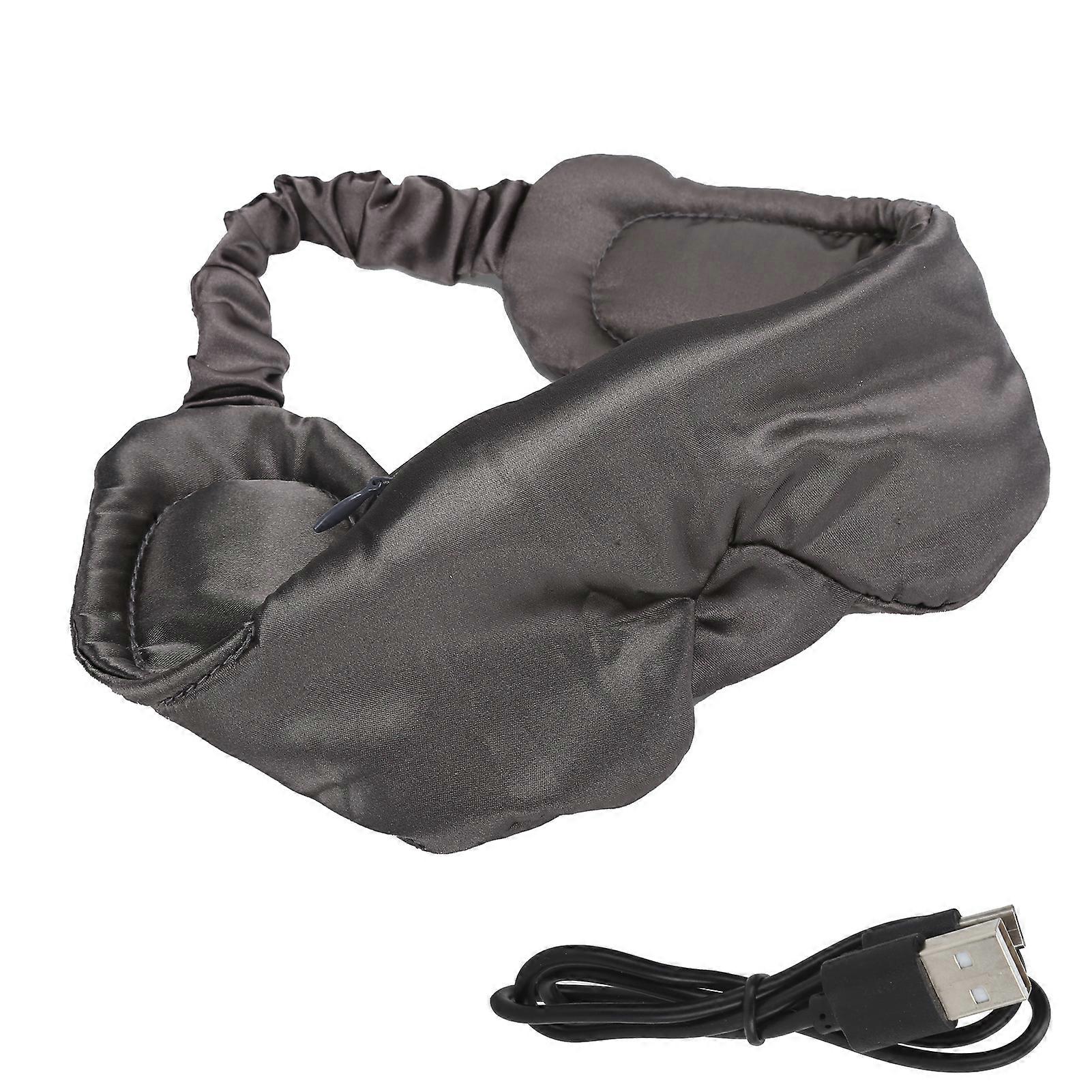 Silk Bluetooth 5.0 Wireless Eye Mask with Stereo Sound and Hands-Free Calls, Gray