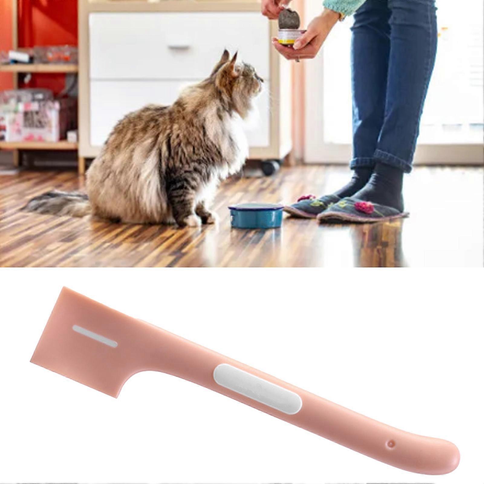 Pet Food Can Spoon Safe Practical Right Angular Design Dog Cat Food Canned Scoop Mixing Spoon for Home Pink 