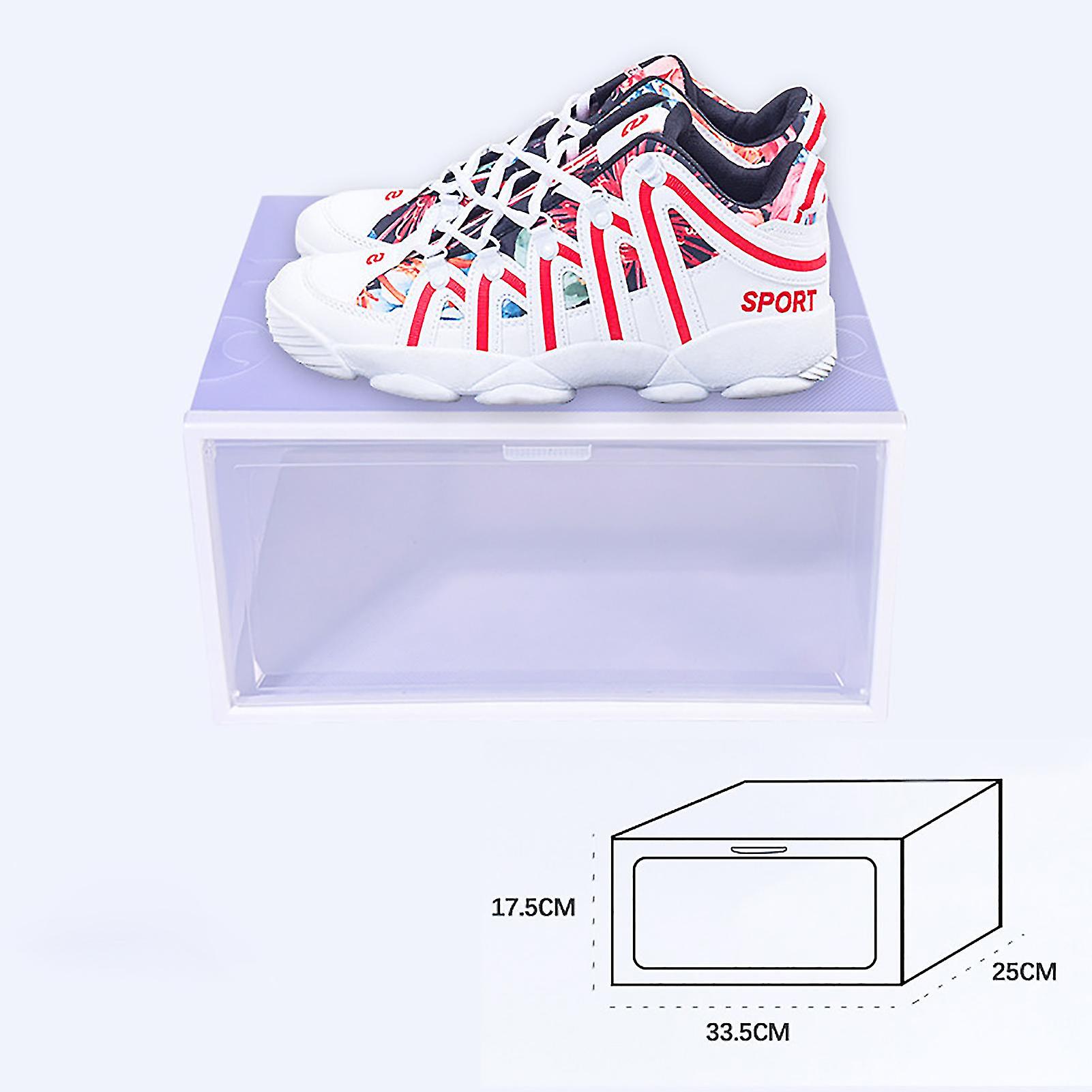 Stackable Clear Shoe Box with Side Access - Unisex Design