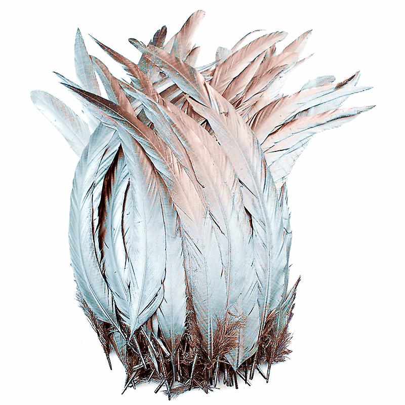 12-14inch 100pcs/lot Colored Rooster Feathers Diy Crafts Carnival Rooster Tail Feather Hats Costume Decoration