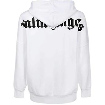パーカー・フーディ Palm Angels 'Classic Logo' Sweatshirt Palm Angels Classic Logo White Oversized Hoodie | Fruugo NO