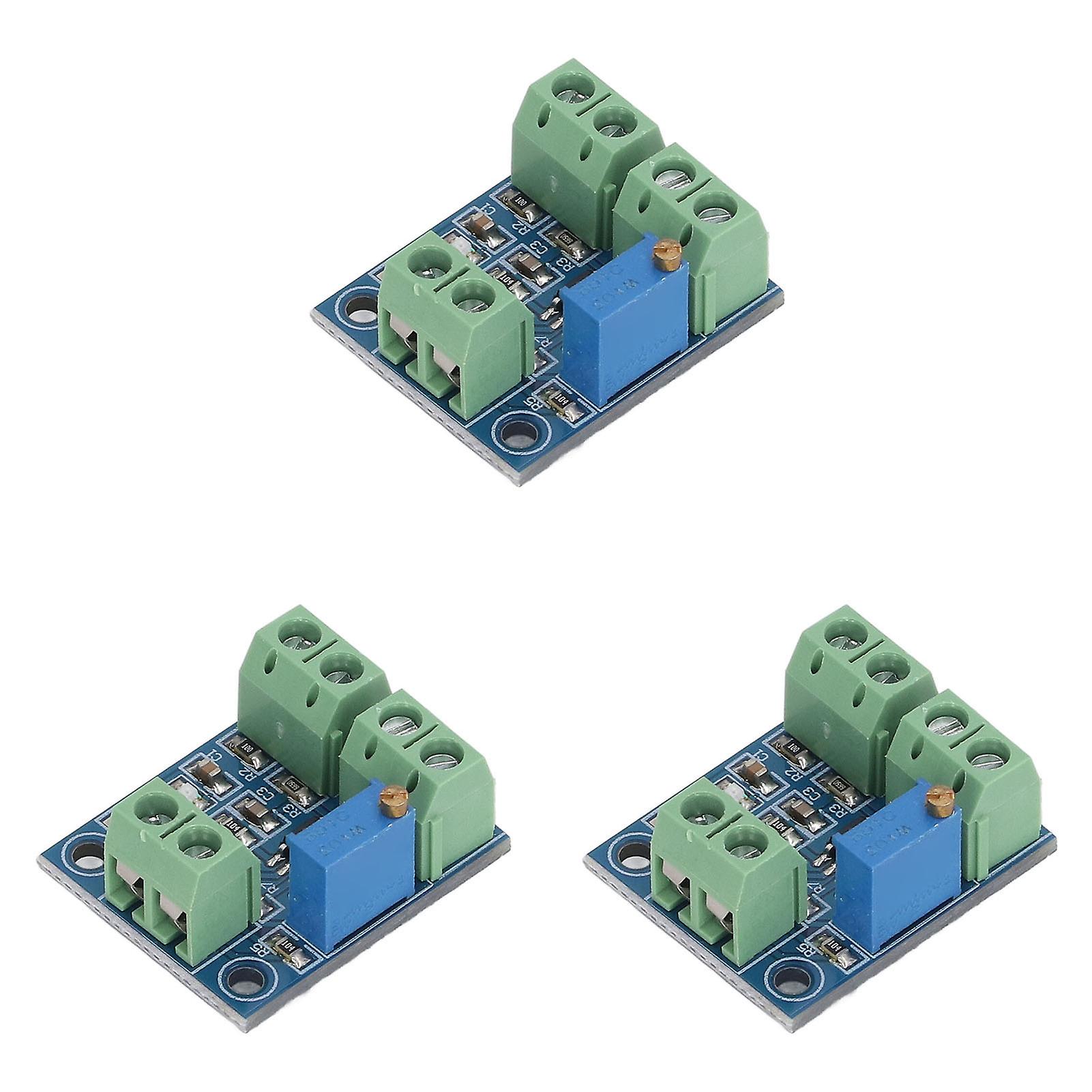3 Pcs Current to Voltage Converter Module 0‑20mA to 0‑5V Transmitter Signal Conversion Conditioning Board DC10‑30V 