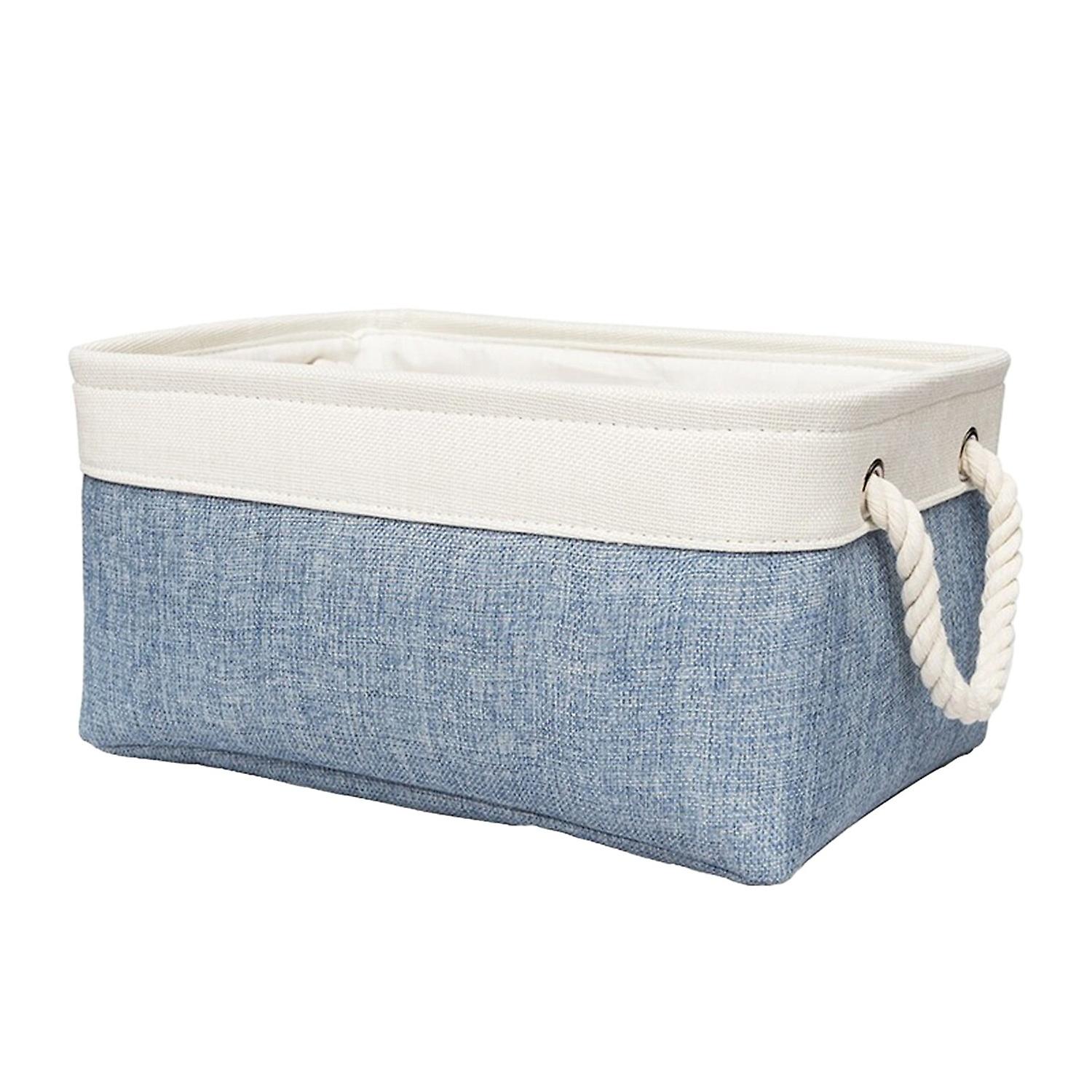Foldable Dirty Clothes Basket Double Moisture-Proof Linen Storage Basket Durable Handle Dust-proof L