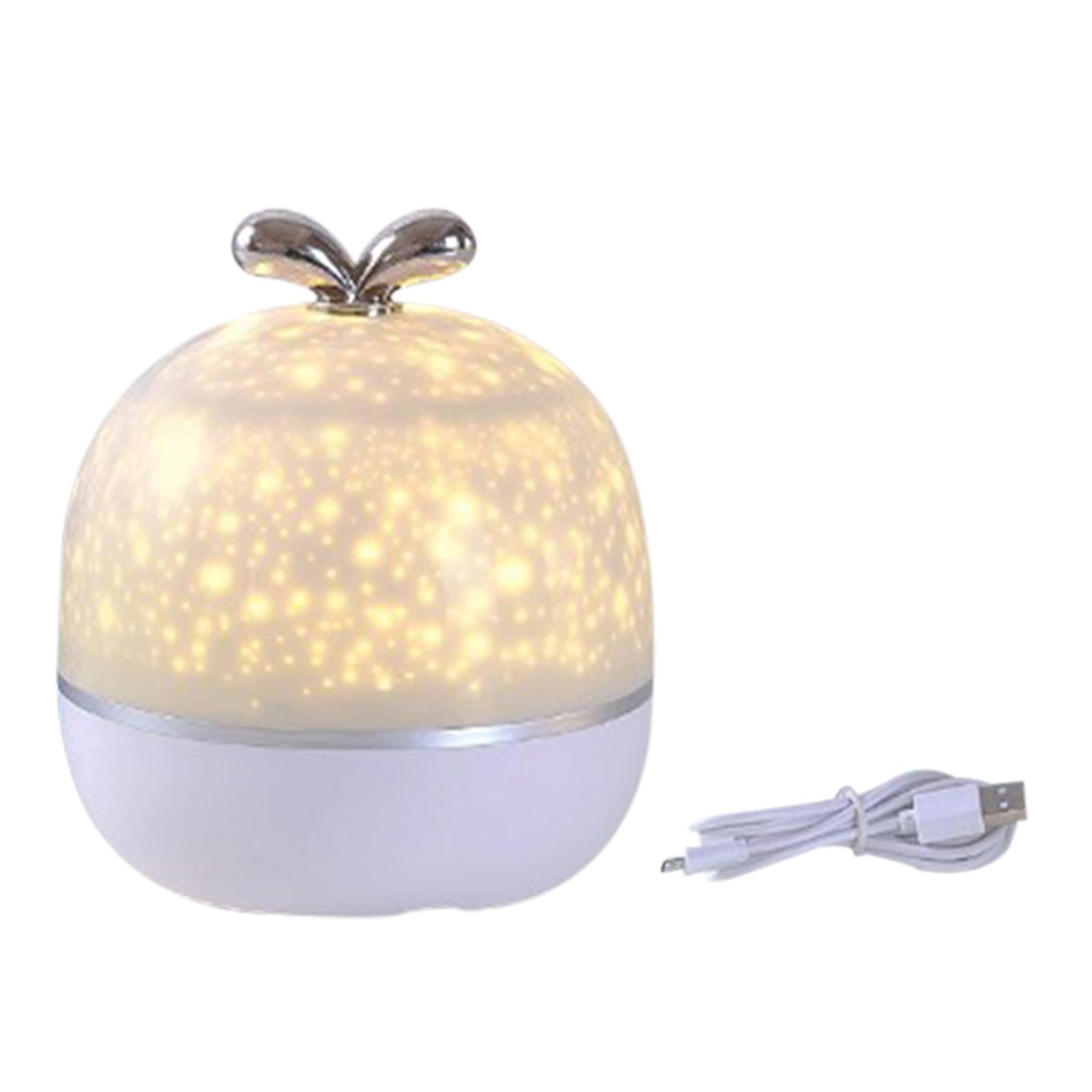 360 Rotation Starry Sky Night Light Projector with 6 Projection Films Projector Lamp for Kids
