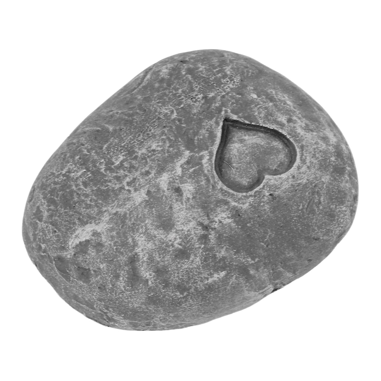 Touch Pet Memorial Garden Stone Pet Memorial Garden Stone DIY Lettering Simulation Pebbles Pet Grave Marker for Dogs Cats Love Stone Grey