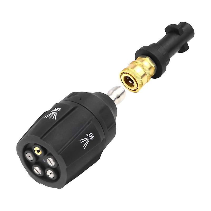 Rotating Nozzle Head with 1/4 Quick Connector Multi Purpose Nozzel Head set