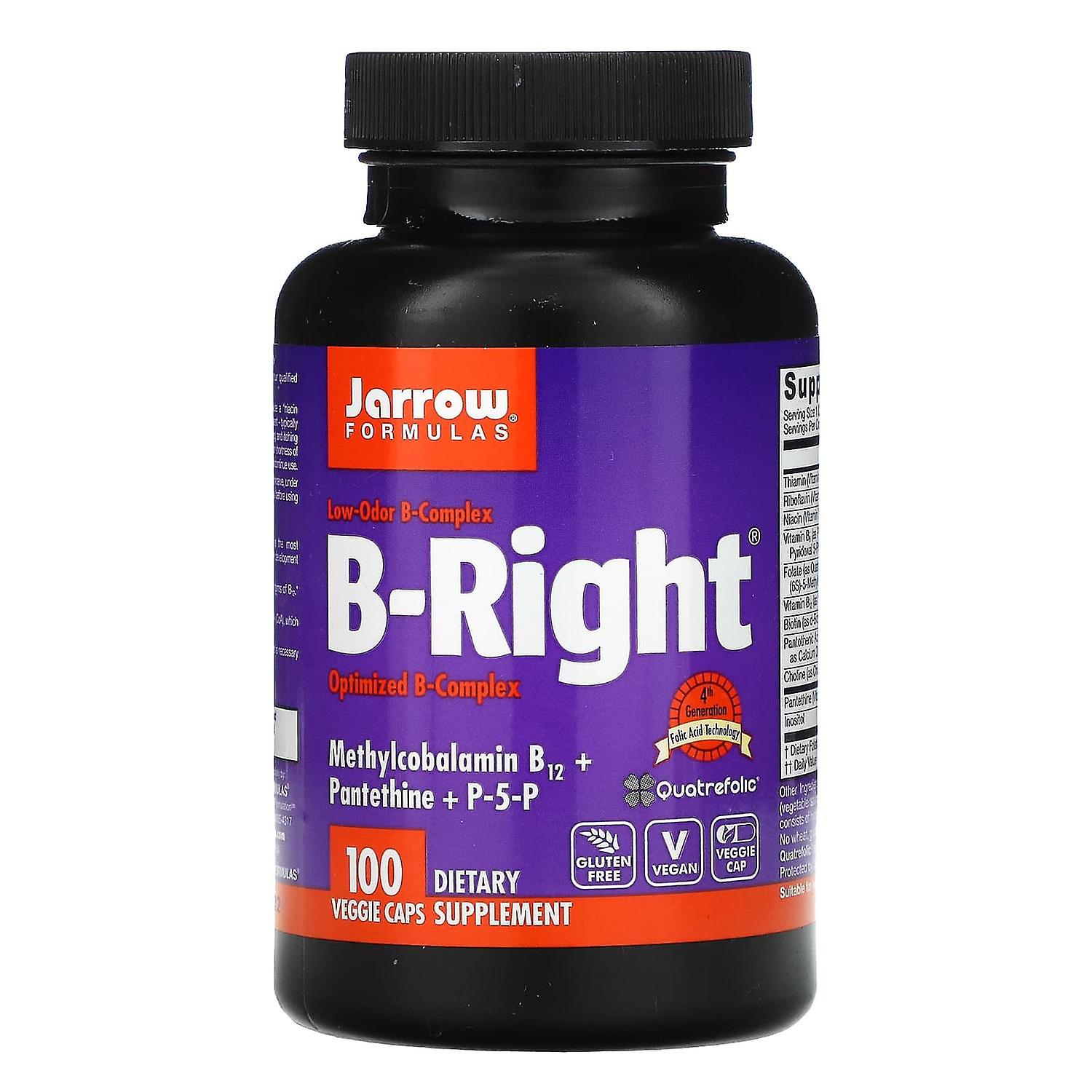 Jarrow Formulas, B-Right, 100 Veggie Caps