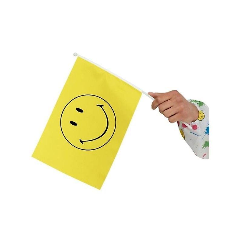 Smiley Small Handheld Flags Yellow 52334