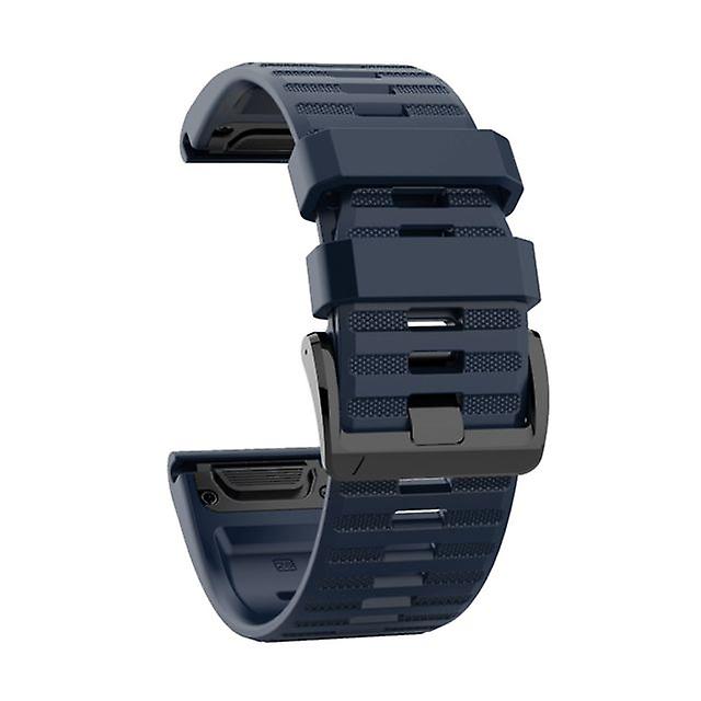 Silicone watch band for Garmin Fenix6X / Fenix5X / FeniX3 HR / D2 / Descent MK1 Blue