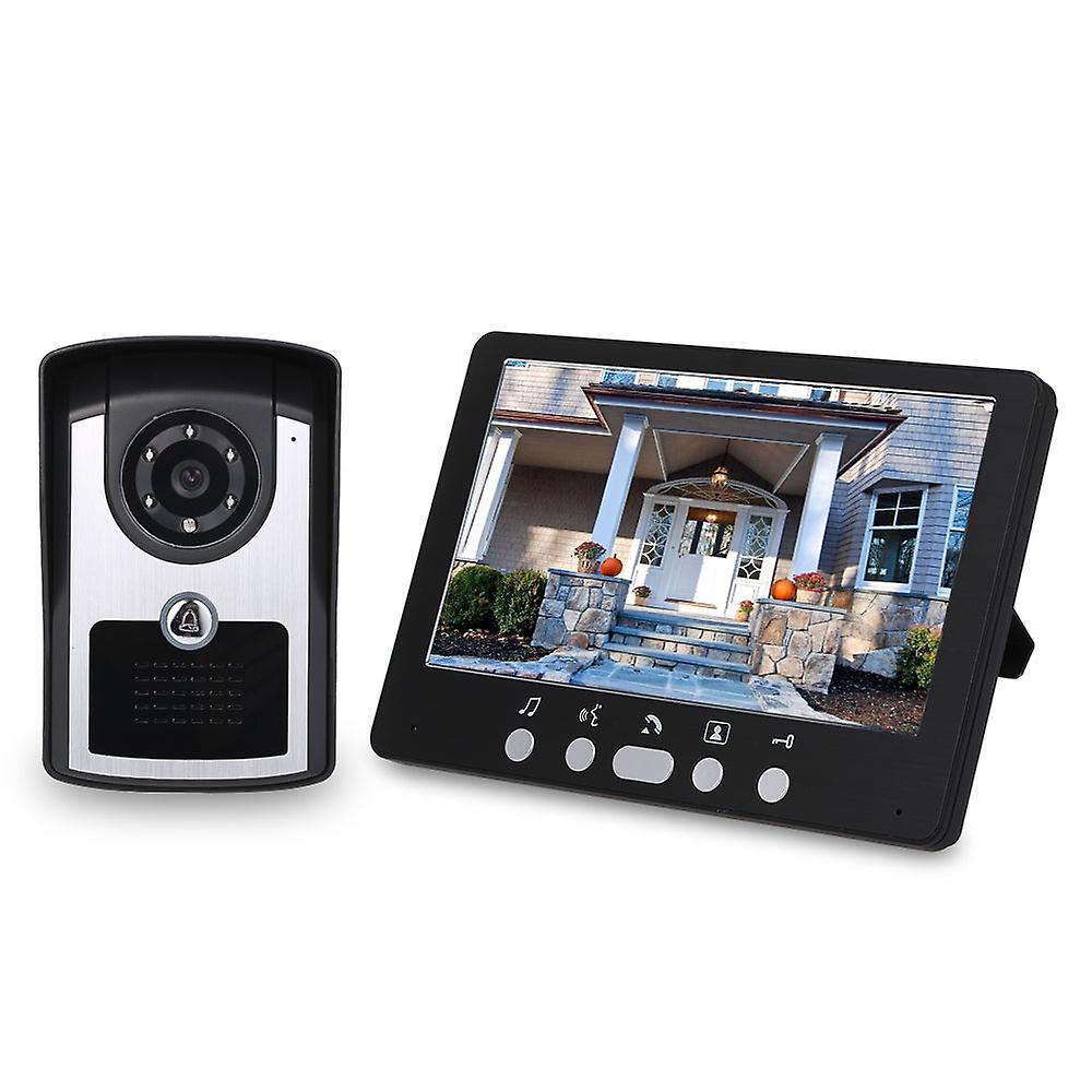 7 Inch Monitor Hd Video Door Phone Intercom System Ir Night Vision Wired Doorbell Camera