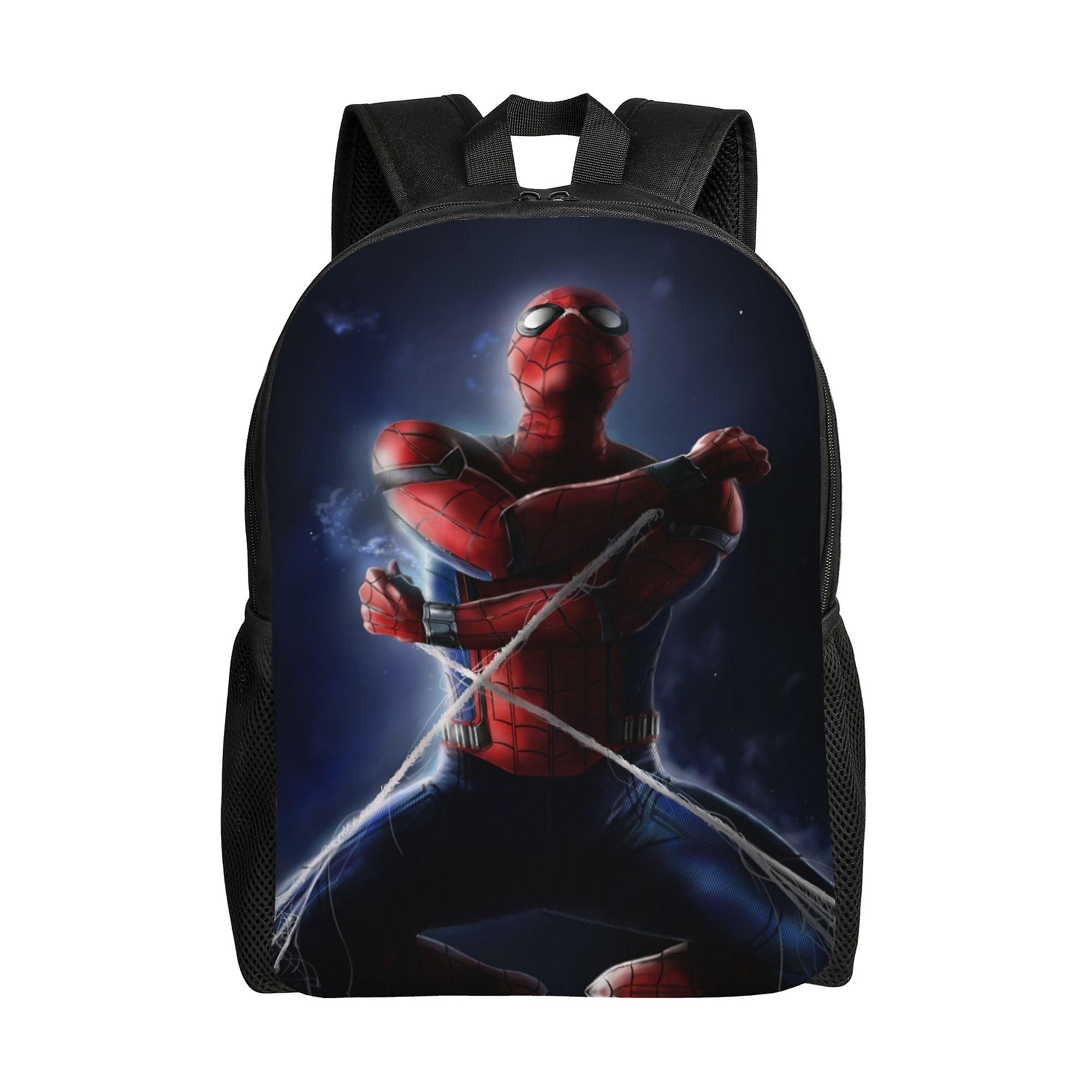 Spider Man Backpack, Adult Kids Simple Lightweight Casual Backpack for Children Student, Travel Backpack Laptop Backpack for College Work Camping