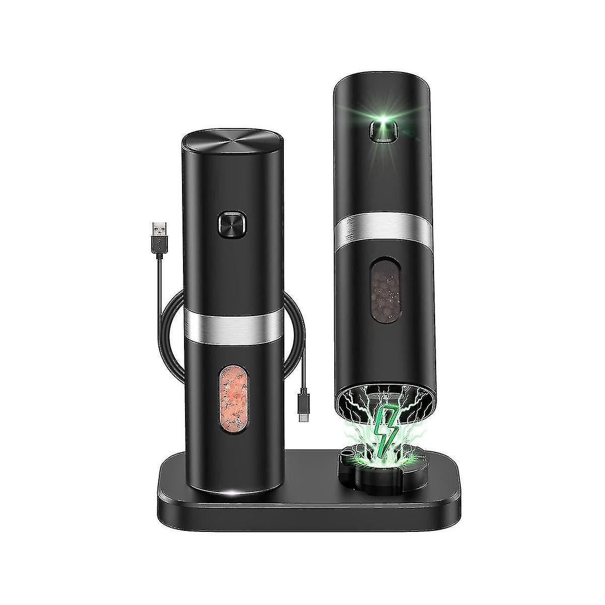 Cordless salt and pepper grinder