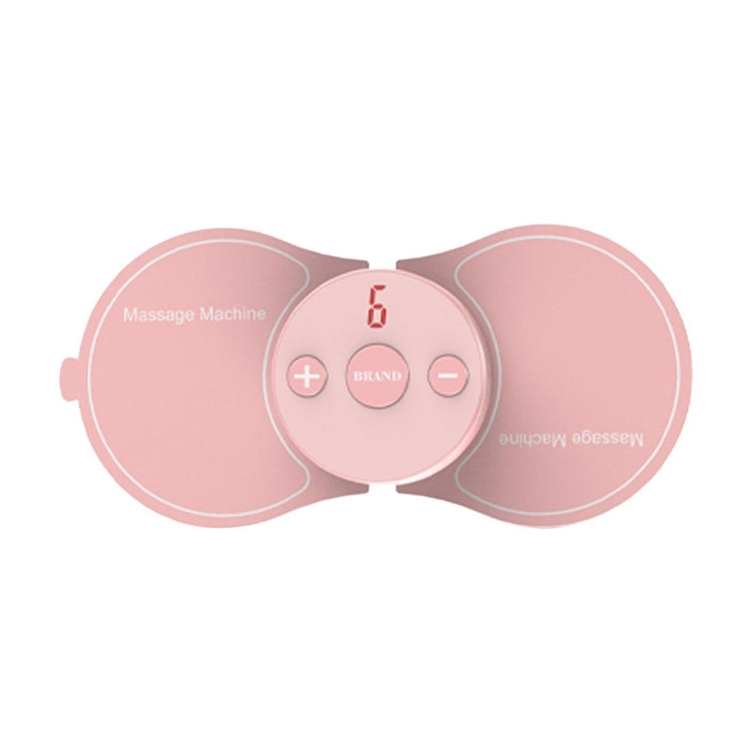 Small Mini Electric Neck Massager with Heating 5 Modes Adjustable Pink