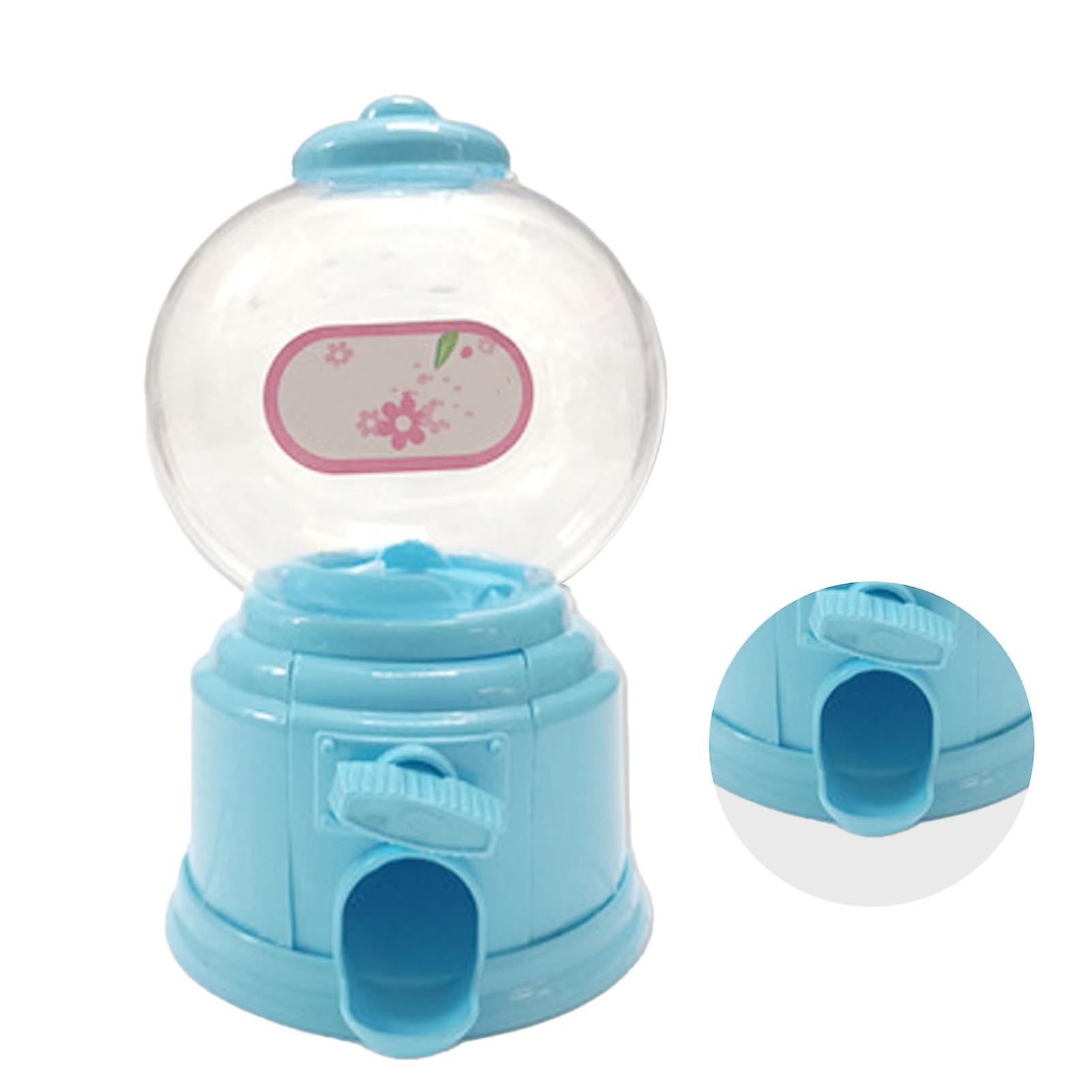 Kids Vending Machine Toy Multi Function Retro Design Durable Plastic Kids Gumball Machine for Family Games Interaction Blue