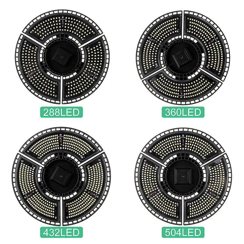 288/360/432/504Led Foldable E27 Garage Light Deformable Ceiling Light Ip68