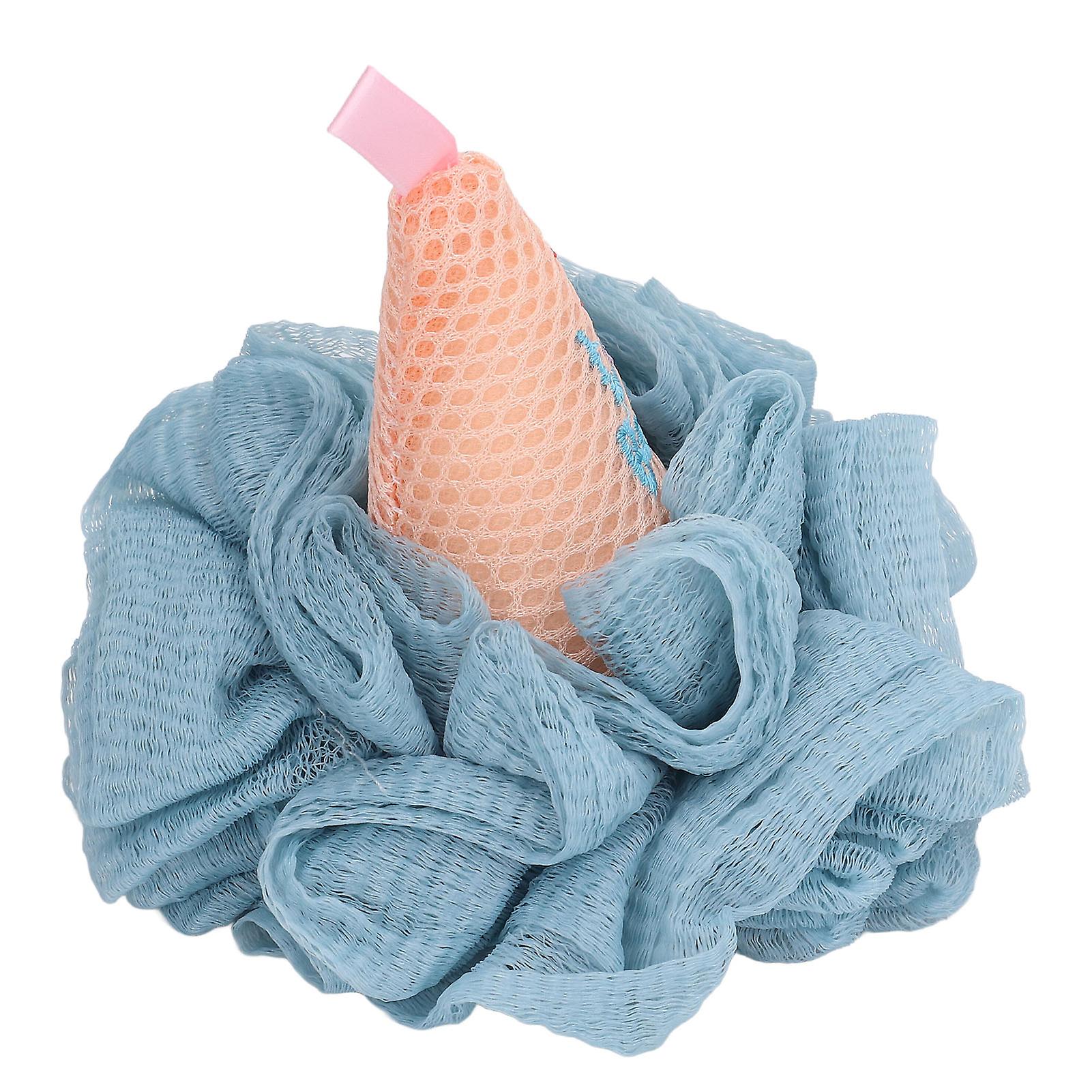 Ice Cream Shaped Bath Shower Sponge Mesh Ball Deep Cleansing