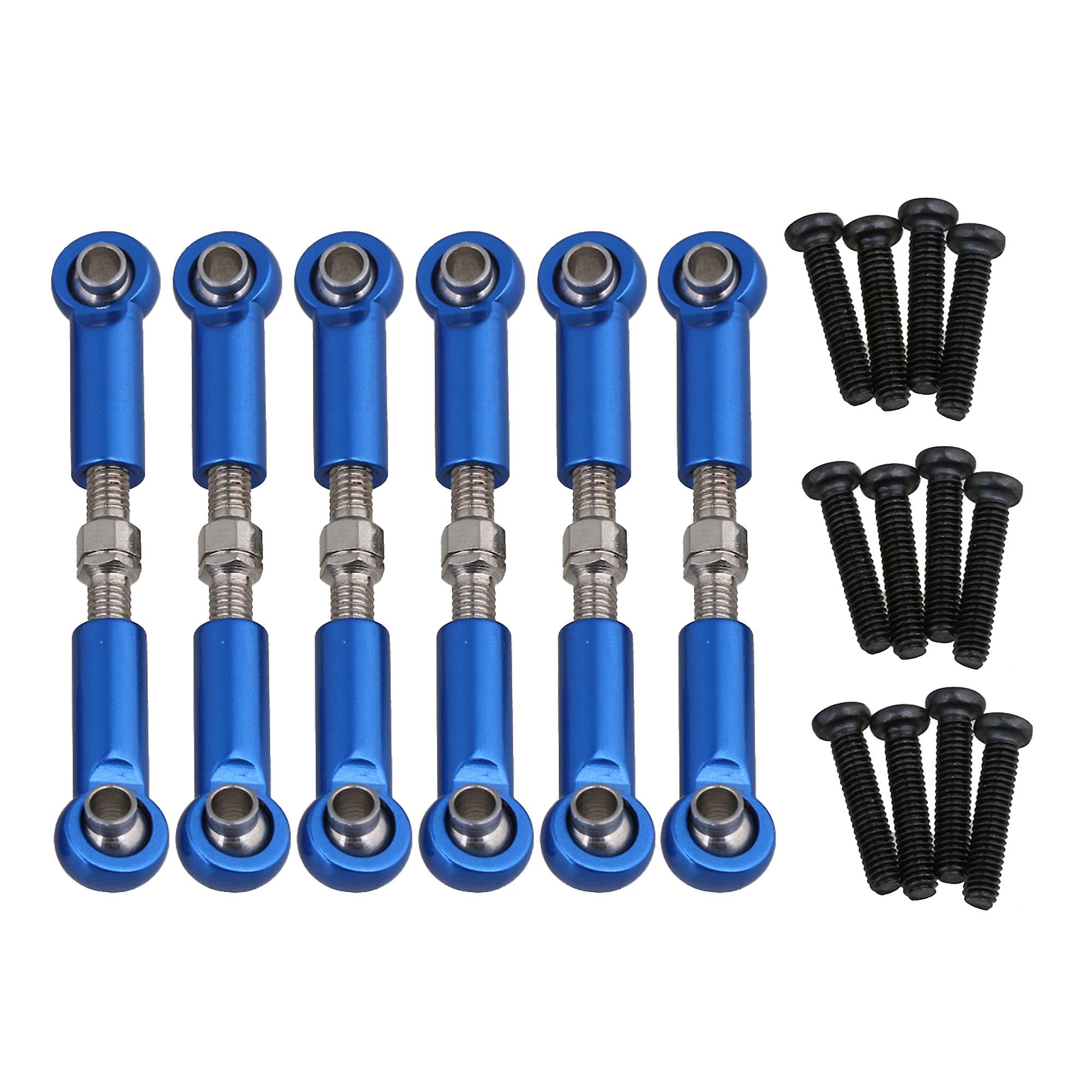 6 Pieces A580039 RC1:18 Off-road Servo Link Replacement for WL Blue