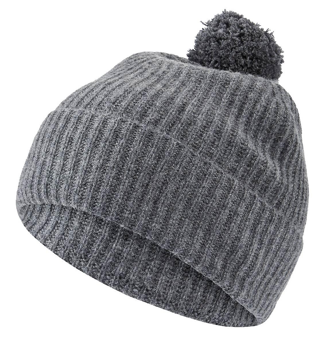 Falke Cashmere Pom-Pom Beanie - Dark Grey