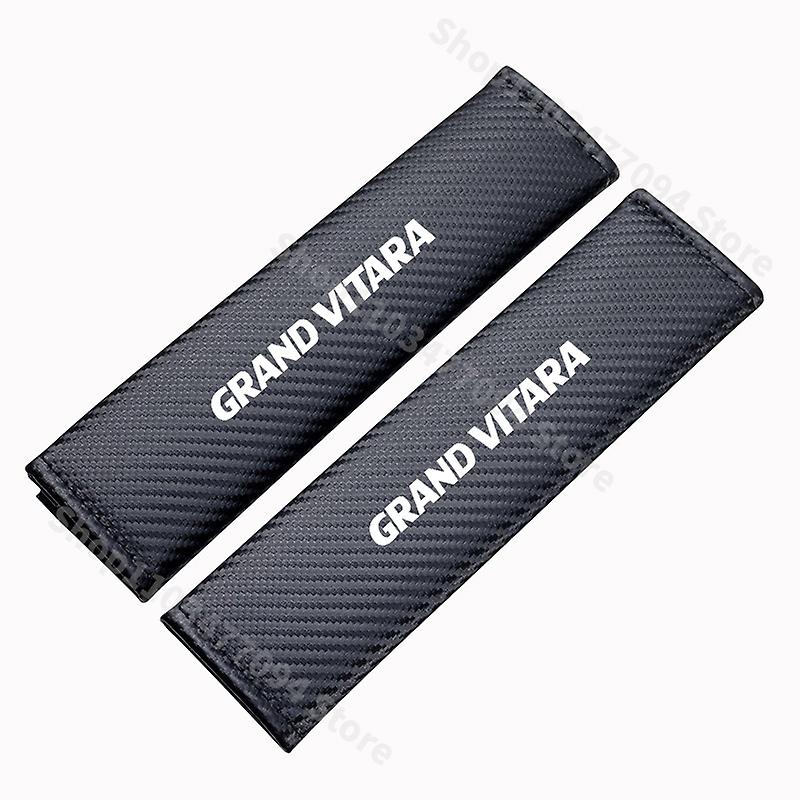 1 زوج من ألياف الكربون حزام مقعد السيارة غطاء الوسادة لسوزوكي إرتيجا سويفت Sx4 بالينو ألتو جيمني جراند فيتارا Ignis سياز الملحقات