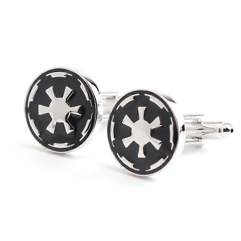 Men's Classic Stainless Steel Initial Cufflinks
